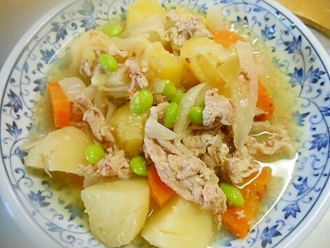 塩麹で豚肉じゃが風煮物